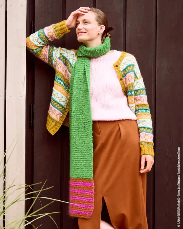 Direktkauf Schal Mit Streifen aus Brigitte No. 3