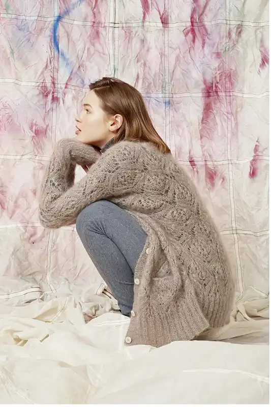 Kostenloser Rückversand Jacke aus Mohair Luxe