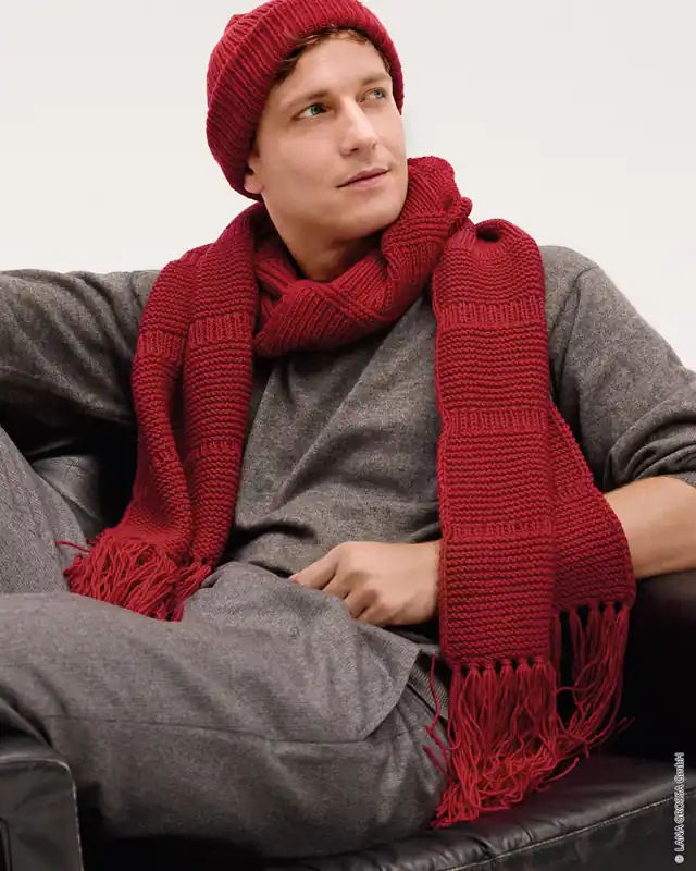 Schal Im Mustermix aus Cool Wool Big Expressversand