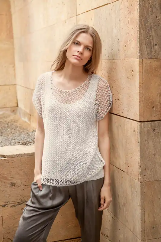 Ausverkauf Kurzarmshirt aus Solo Lino