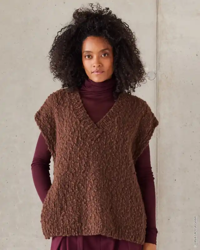 Slipover Mit Schlitzen aus Caramella Must-Have