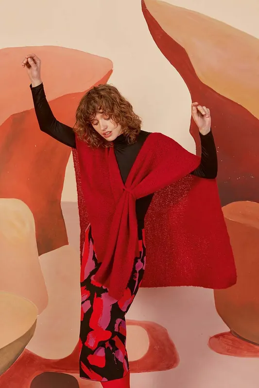 Schultertuch Martha aus Suri Alpaca Heute Kaufen