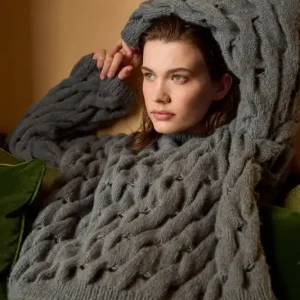 Zopfmuster-Pullunder aus Nebbia Super-Preis