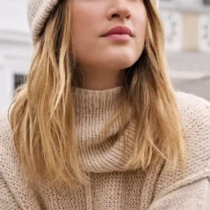 Loop Im Rippenmuster aus Natural Alpaca Pelo Exklusiv