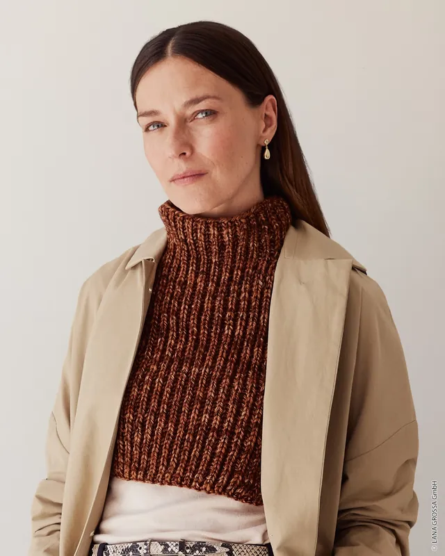 Unterziehkragen aus Vintage Chunky Weltweiter Versand