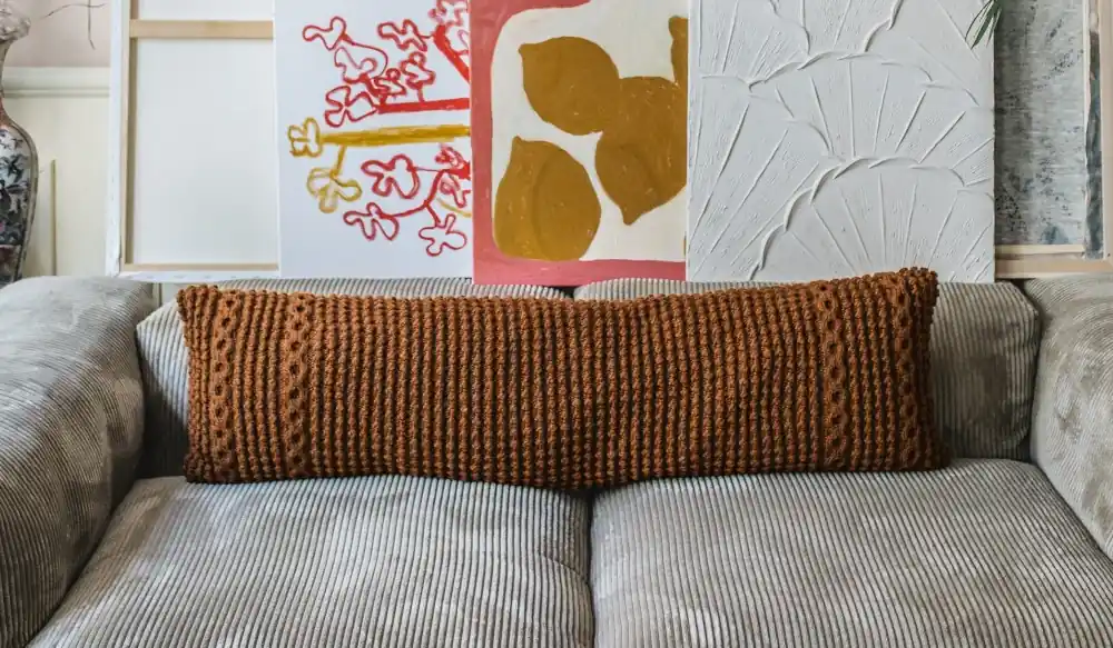 Aktuell Längliches Kissen aus Alta Moda Cashmere 16