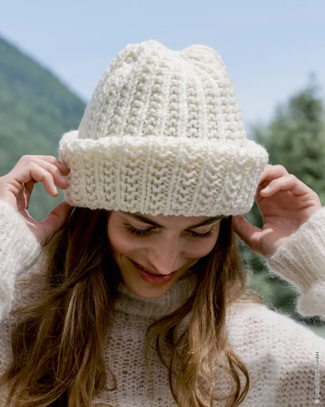 Jetzt Kaufen Mütze Im Rippenmuster aus Cool Merino Big (Color)