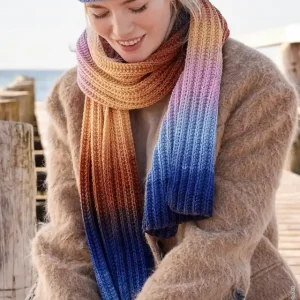 Geprüft Schal Mit Falschem Patentmuster aus Cool Wool Big Color