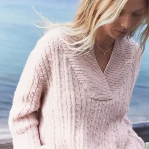 Preisknaller Top Down Trojer aus Natural Alpaca Pelo