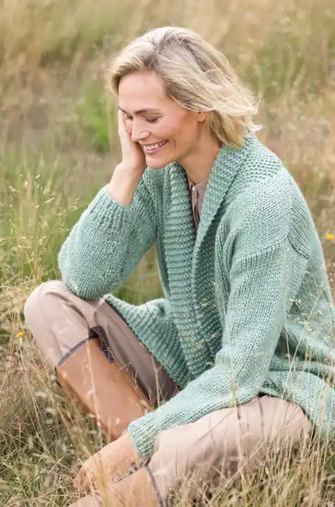 Rabatt Cardigan aus LandLust Winterwolle