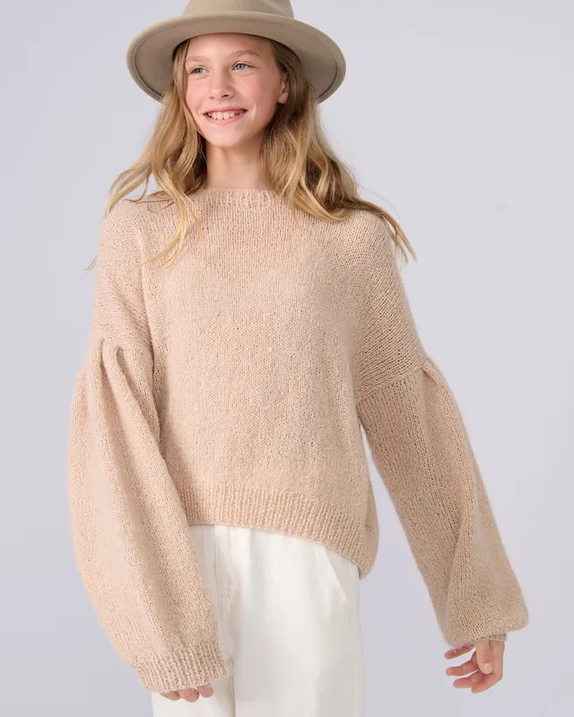 Pullover Mit Puffärmeln aus Soffio & Setasuri Versand Am Gleichen Tag