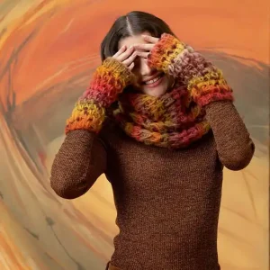 Zertifiziert Armstulpen Linda aus Cloud Tweed