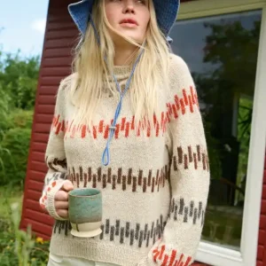 Top-Down Raglan aus Natural Lama Fine Limited Edition