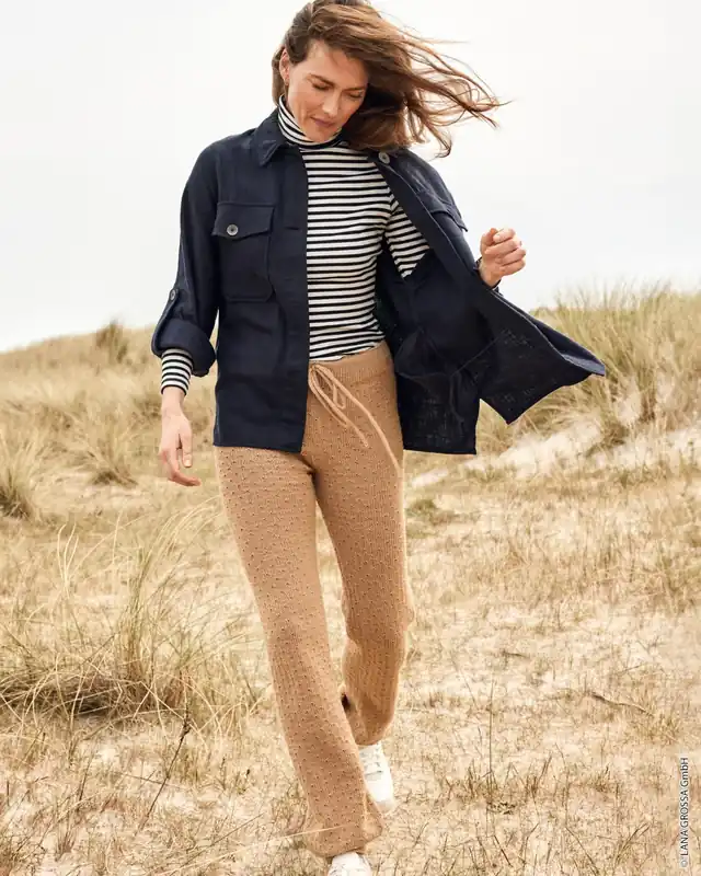 Bestpreis Lounge Pants Mit Strickkordel aus Cool Wool