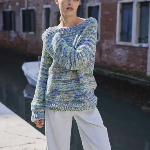 Pullover Top Down April aus Lisboa Aktuell