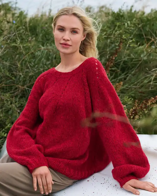 Preis Gesenkt Top Down Pullover aus Airy