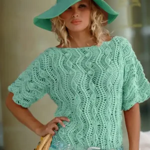 Mega-Angebot Pulli mit Gabelhäkelei aus Linie 107 Supersoft