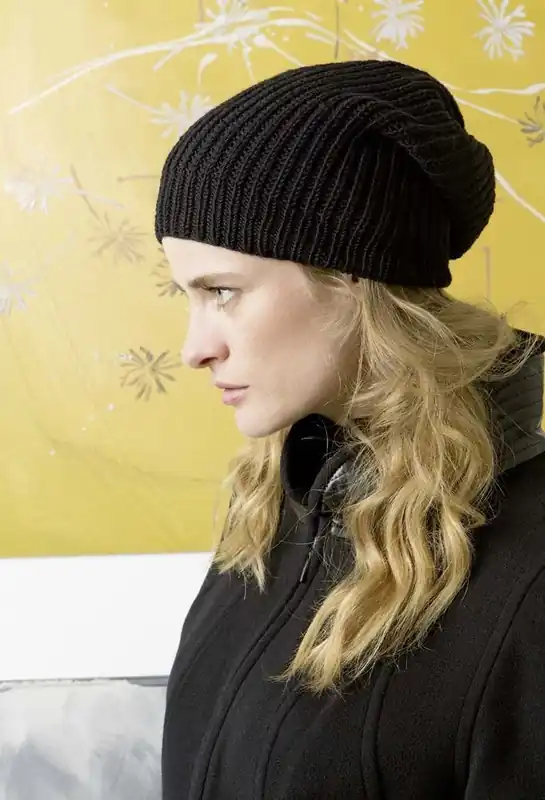 Neu Rippenmütze aus Merino 120