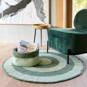 Runder Teppich In Halben Stäbchen aus The Tube Jetzt Zugreifen