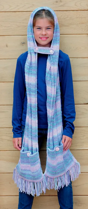 Kapuzenschal mit Taschen aus Linie 110 Timona Design Color Online Kaufen