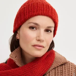 Neu Im Sortiment Mütze Mit Rippenmuster aus Alta Moda Cashmere 16