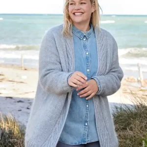 Sale Jacke Mit Muster-Blende aus Cool Wool Lace & Silkhair