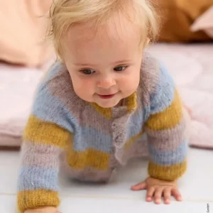 Raglanjacke aus Natural Superkid Tweed Preisreduziert