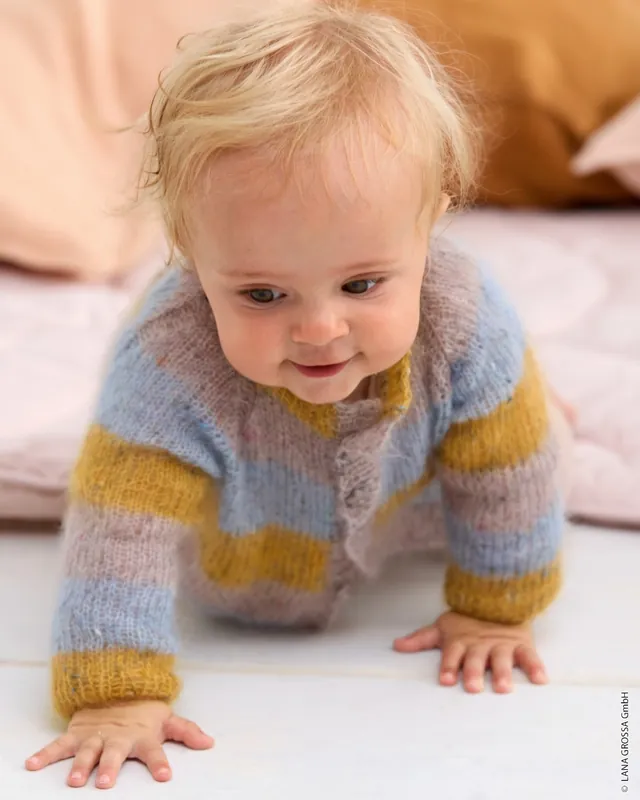 Raglanjacke aus Natural Superkid Tweed Preisreduziert