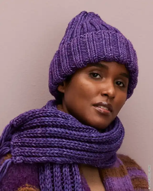 Rippenmütze aus Vintage Superchunky Top-Qualität