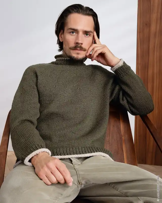 Pullover Mit Rundpasse aus Landlust Naturwolle Günstig