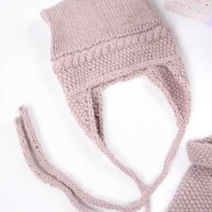 Geprüft Mütze mit Ohrenklappen aus Pro Lana Baby Micro