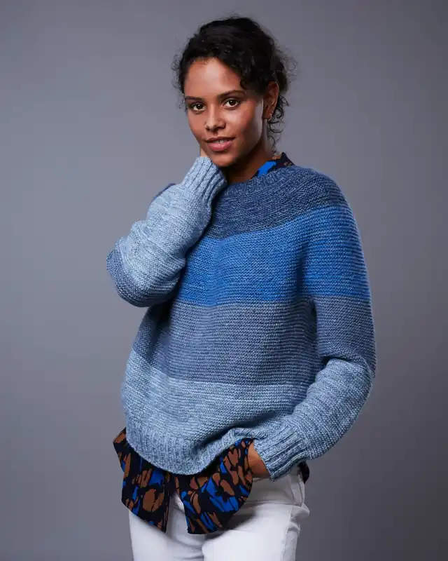 Kostenfreie Lieferung Pullover Holstein aus Lamana Como (Tweed)