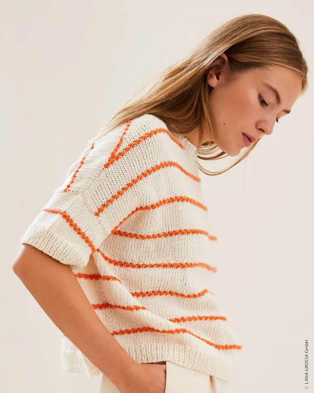 Finale Aktion Shirt Mit Streifenmuster aus Summer Softness