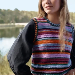 Geprüft Pullunder Mit Dekorativen Blenden aus Brigitte No. 2