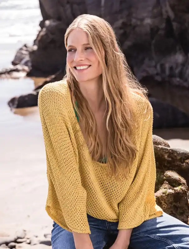 Kimonopulli aus Solo Lino Nur Heute