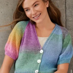 Rabatt Kurze Raglanjacke aus Cotonella