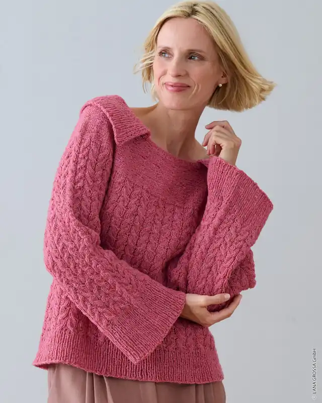 Jetzt Kaufen Pullover Mit Zopfmuster aus Landlust Soft Tweed 180