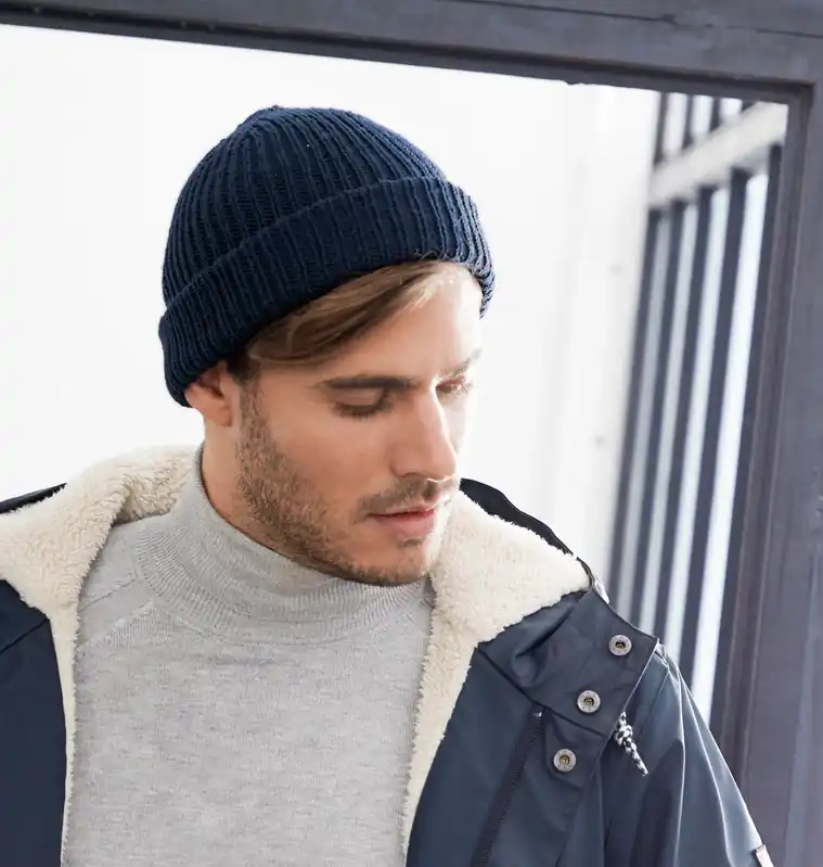 Preisknaller Herrenmütze aus Cool Wool Mélange (We Care)