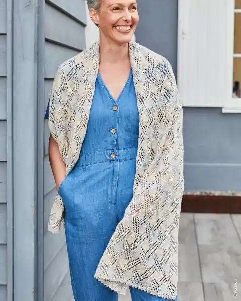 Weltweiter Versand Sommerschal aus Landlust Sommerseide