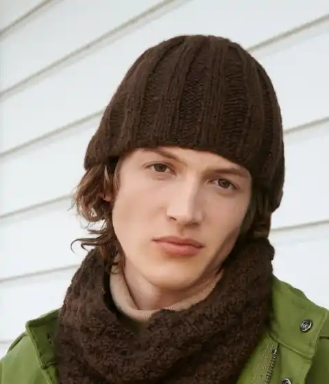 Billig Rippenmütze aus Alta Moda Cashmere 16