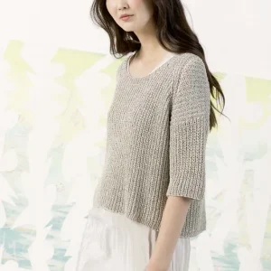 Sonderaktion kurzer Pullover aus Lino