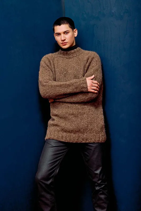 Top-Seller Herrenpullover Top Down Ramon aus Baby Lama