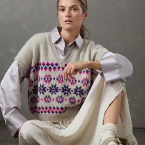 Pullunder aus Natural Lama Fine Hochwertig