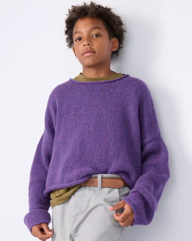 Sale Pullover Glatt Rechts aus Cool Merino