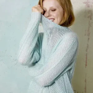 Pullover mit Zopfmuster aus Lace Rabatt