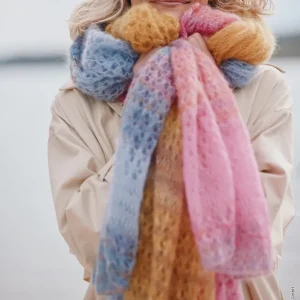 Sichere Zahlung Stola Im Mustermix aus Silkhair Print & Silkhair