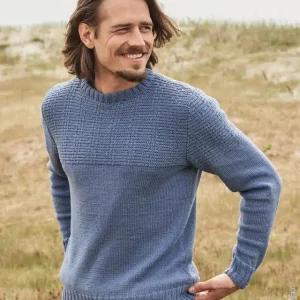 Finale Aktion Herrenpullover Im Strukturmuster aus Cool Wool