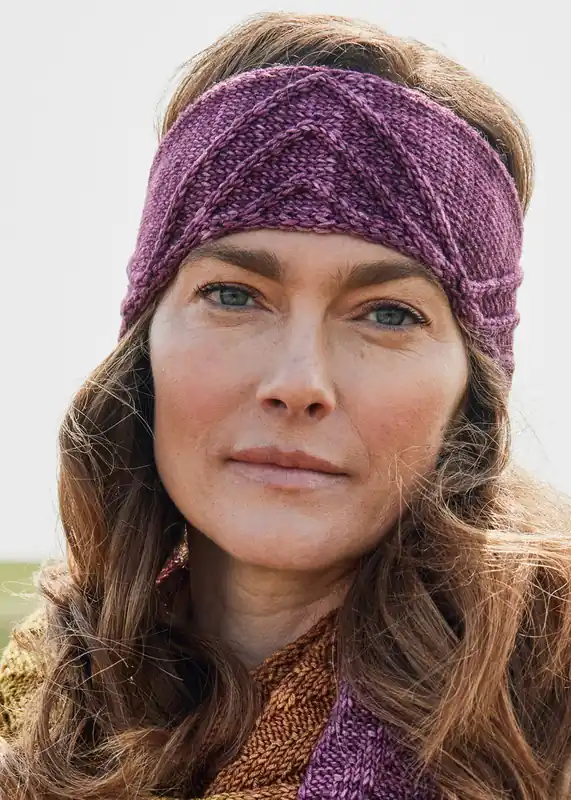 Stirnband Mit Zackenmuster aus Cool Wool Big Vintage Top-Qualität