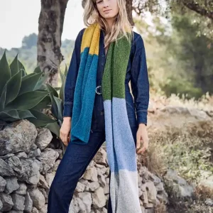Top-Qualität Colourblocking-Schal aus Brigitte No. 2