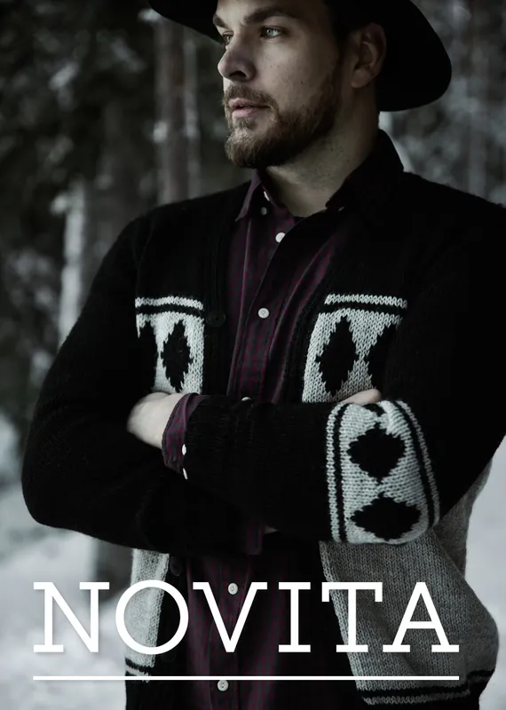 Herrenstrickjacke Jussi aus Novita 7 Brothers Direktkauf